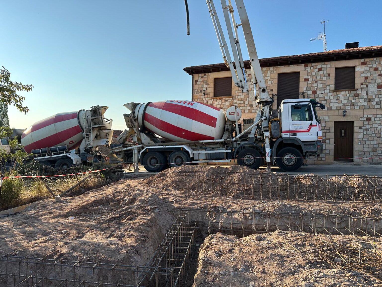Cimentación y estructura de obra nueva para casa unifamiliar en Burgos.